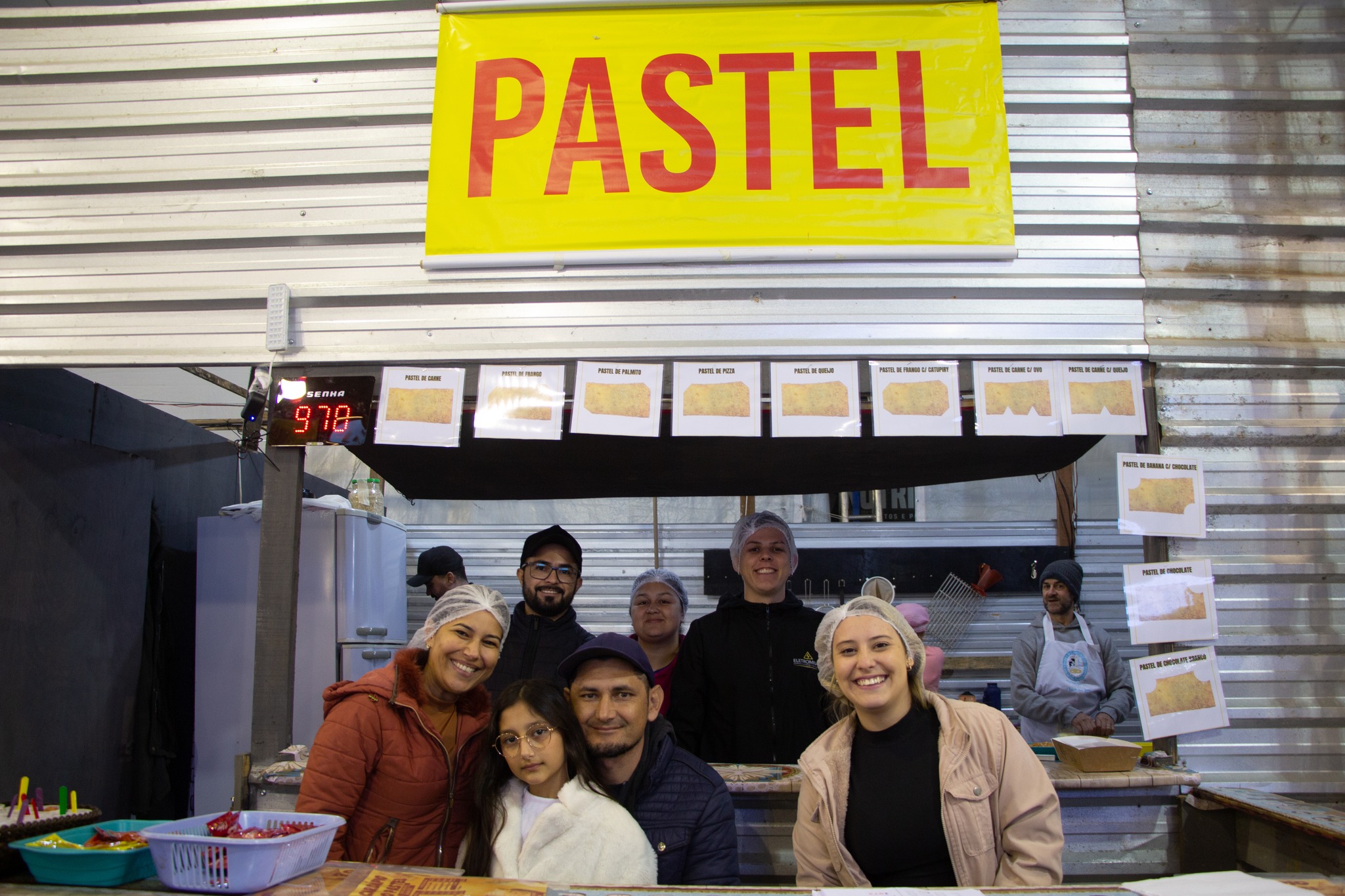 Barraca do pastel da festa